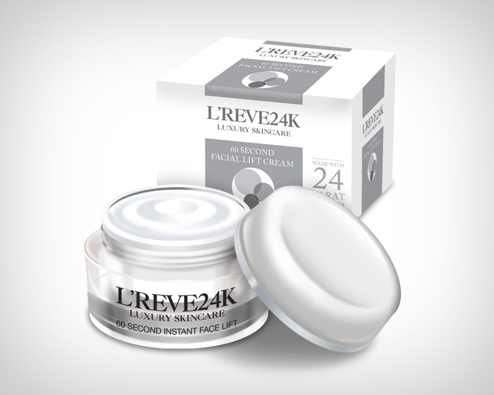 L'Reve24K luxury skincare packaging