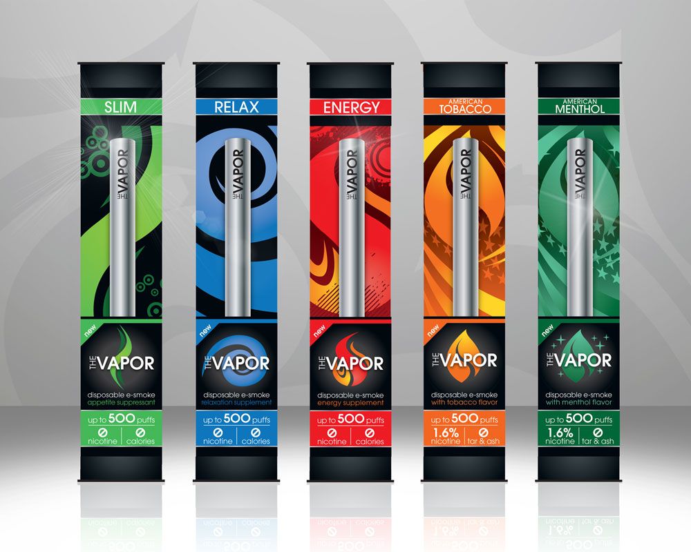 Vapor Box designs and packaging