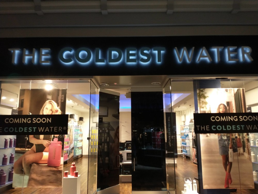 The Coldest Water - Halo-lit Channel Letters